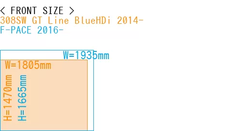 #308SW GT Line BlueHDi 2014- + F-PACE 2016-